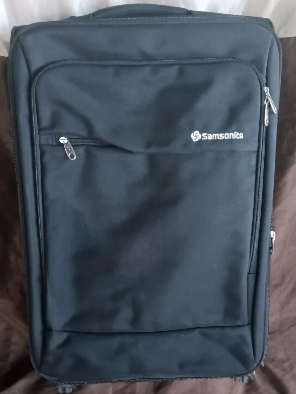Samsonite Black Rolling Suitcase - Men's Travel Bag